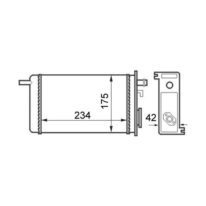 šilumokaitis, salono šildymas MAHLE AH 44 000S