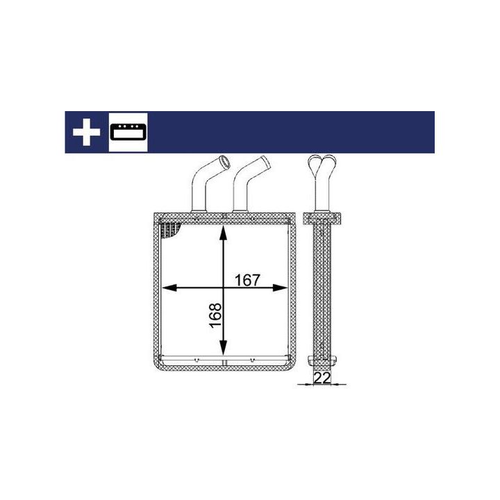 šilumokaitis, salono šildymas MAHLE AH 55 000S