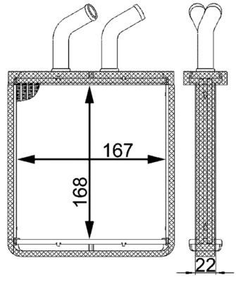 šilumokaitis, salono šildymas MAHLE AH 55 000S