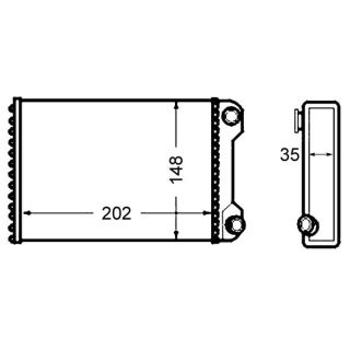 šilumokaitis, salono šildymas MAHLE AH 59 000S
