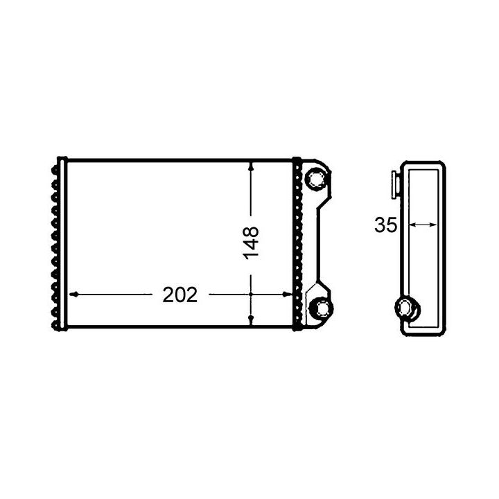 šilumokaitis, salono šildymas MAHLE AH 59 000S