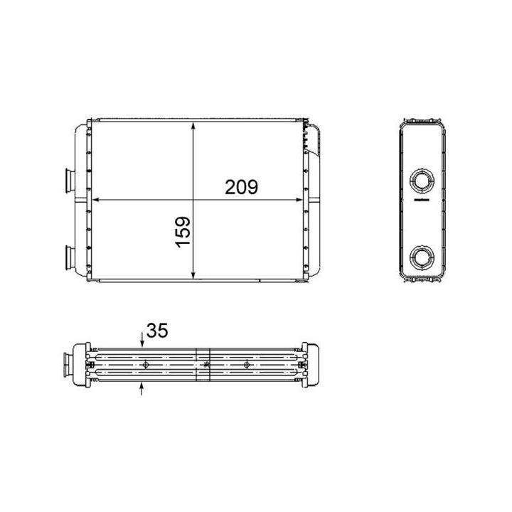 šilumokaitis, salono šildymas MAHLE AH 60 000S