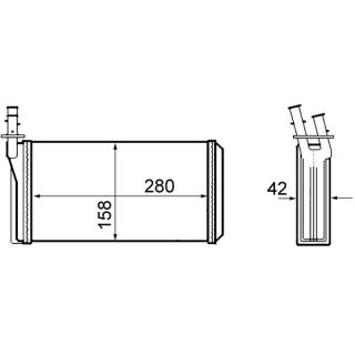 šilumokaitis, salono šildymas MAHLE AH 63 000S