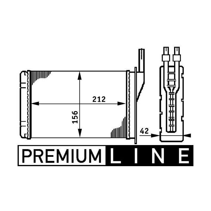 šilumokaitis, salono šildymas MAHLE AH 74 000P