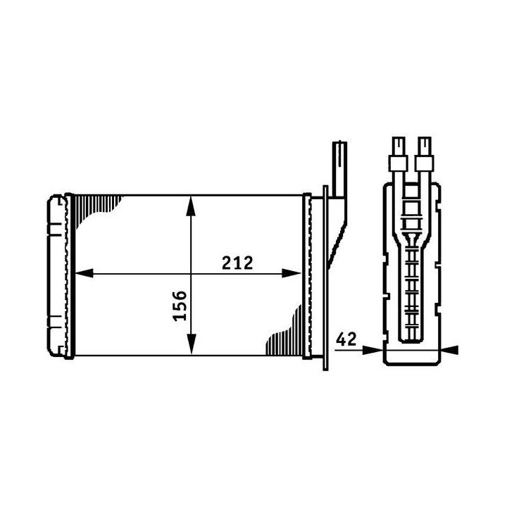 šilumokaitis, salono šildymas MAHLE AH 74 000P