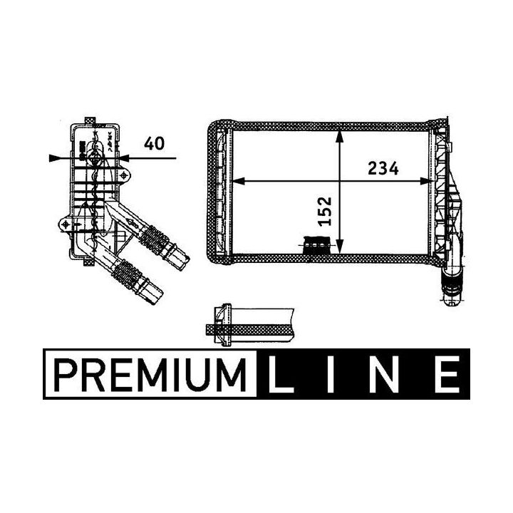 šilumokaitis, salono šildymas MAHLE AH 85 000P