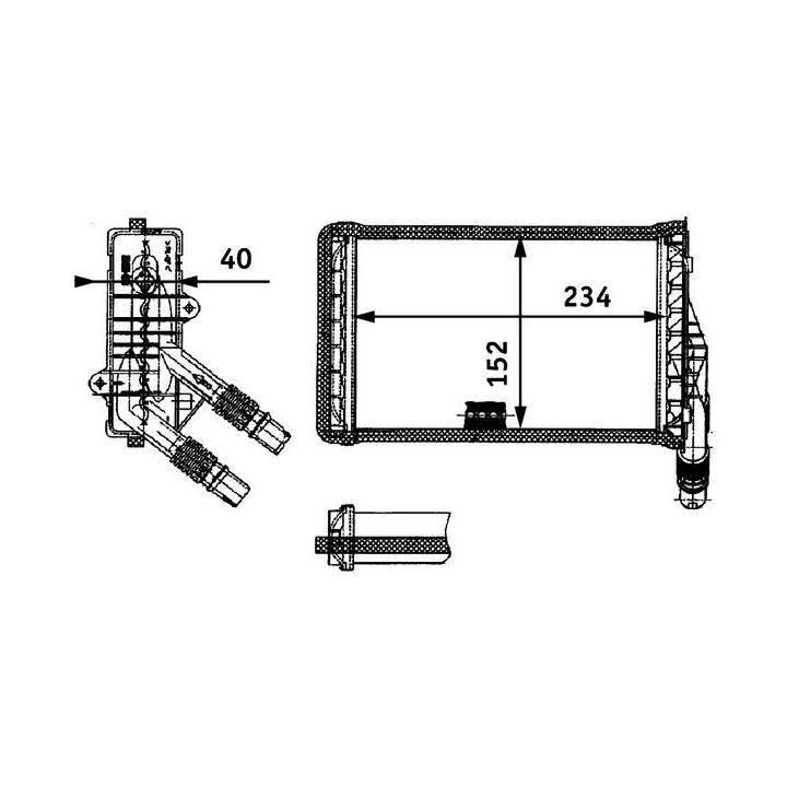 šilumokaitis, salono šildymas MAHLE AH 85 000P