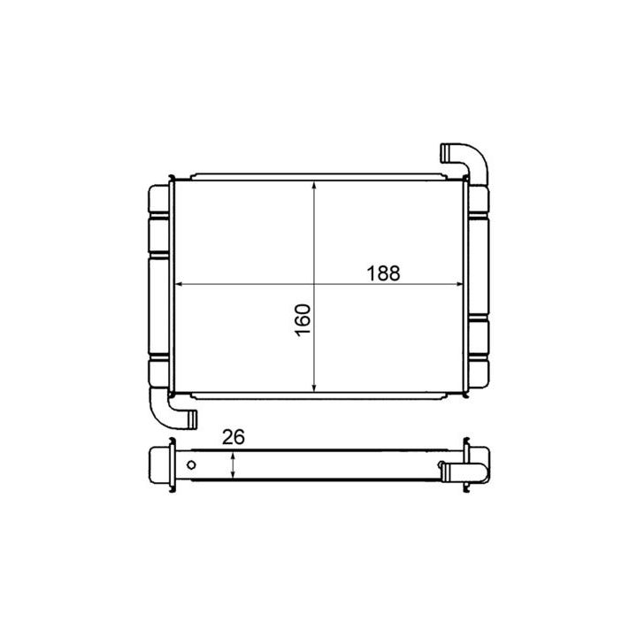 šilumokaitis, salono šildymas MAHLE AH 9 000S