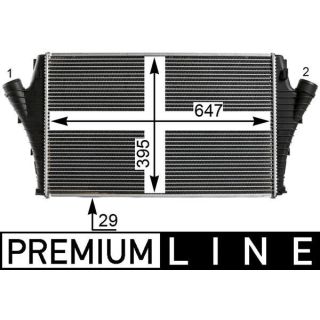 Tarpinis suslėgto oro aušintuvas, kompresorius MAHLE CI 21 000P