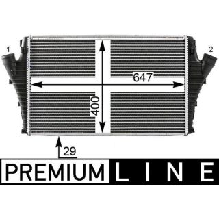 Tarpinis suslėgto oro aušintuvas, kompresorius MAHLE CI 24 000P