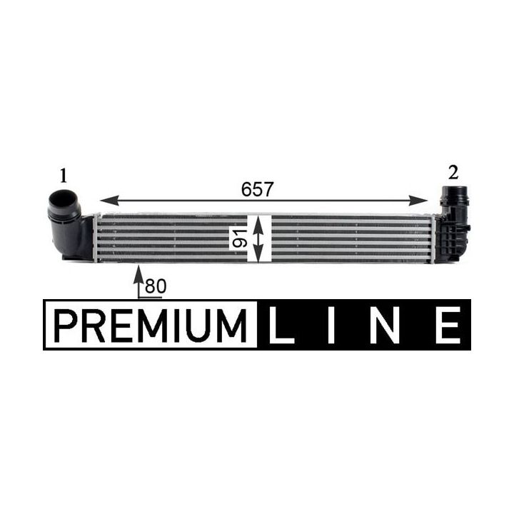 Tarpinis suslėgto oro aušintuvas, kompresorius MAHLE CI 313 000P