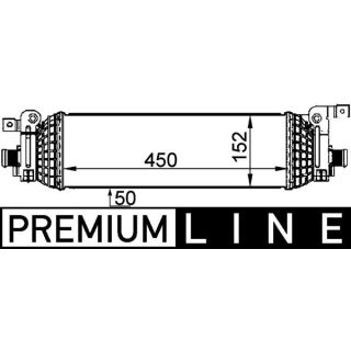 Tarpinis suslėgto oro aušintuvas, kompresorius MAHLE CI 326 000P