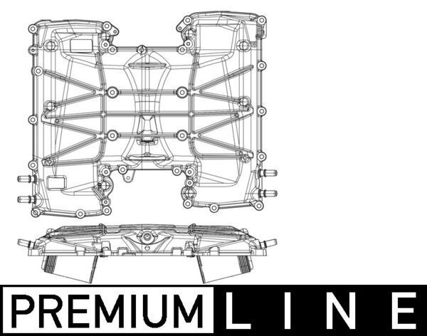Tarpinis suslėgto oro aušintuvas, kompresorius MAHLE CI 408 000P