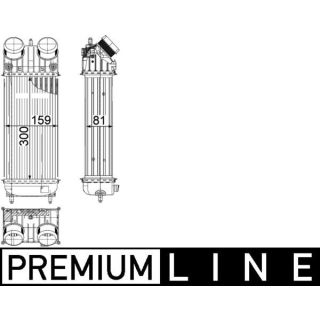 Tarpinis suslėgto oro aušintuvas, kompresorius MAHLE CI 418 000P