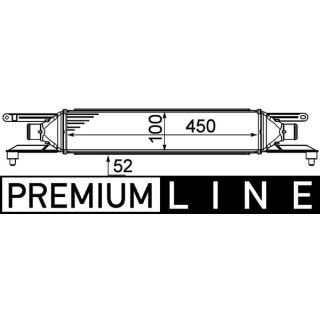 Tarpinis suslėgto oro aušintuvas, kompresorius MAHLE CI 458 000P
