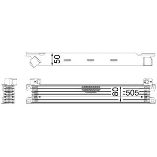 Alyvos aušintuvas, variklio alyva MAHLE CLC 175 000S