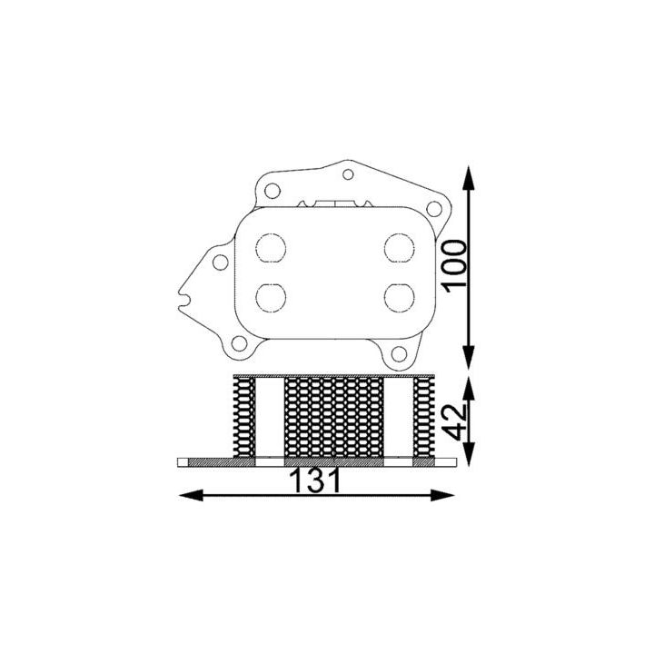 Alyvos aušintuvas, variklio alyva MAHLE CLC 194 000S