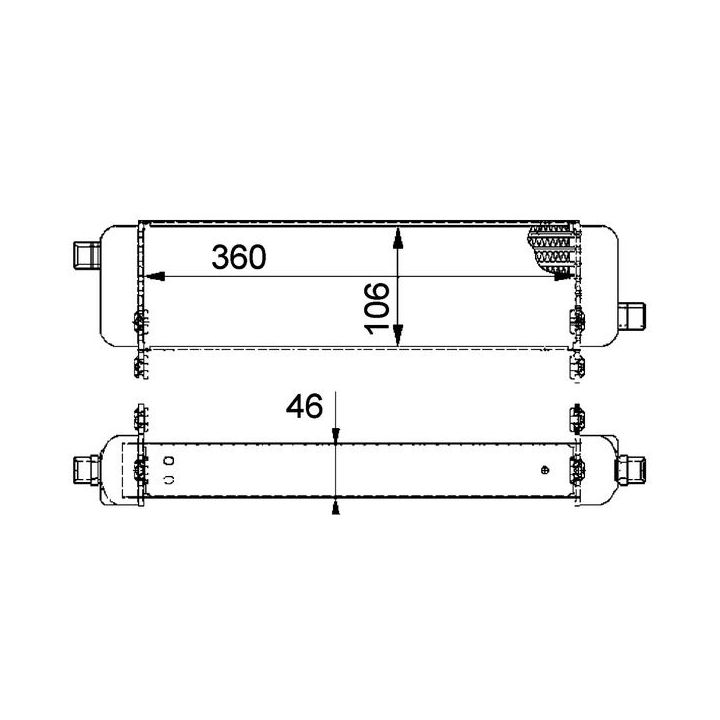 Alyvos aušintuvas, variklio alyva MAHLE CLC 42 000P