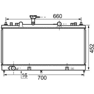 Radiatorius, variklio aušinimas MAHLE CR 1021 000S