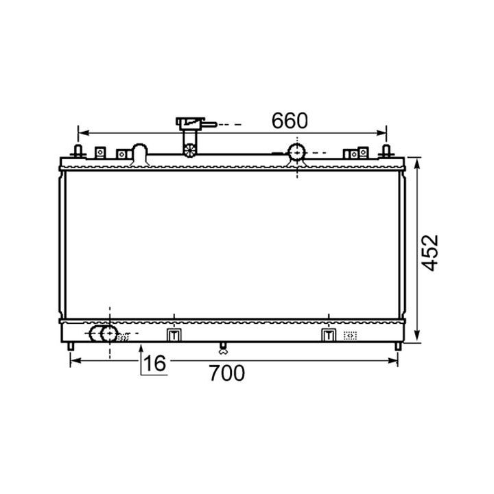 Radiatorius, variklio aušinimas MAHLE CR 1021 000S