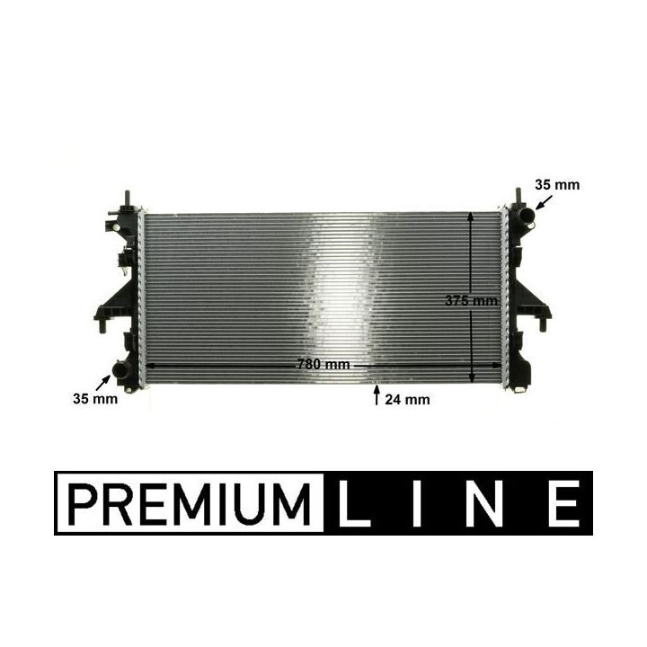 Radiatorius, variklio aušinimas MAHLE CR 1068 000P