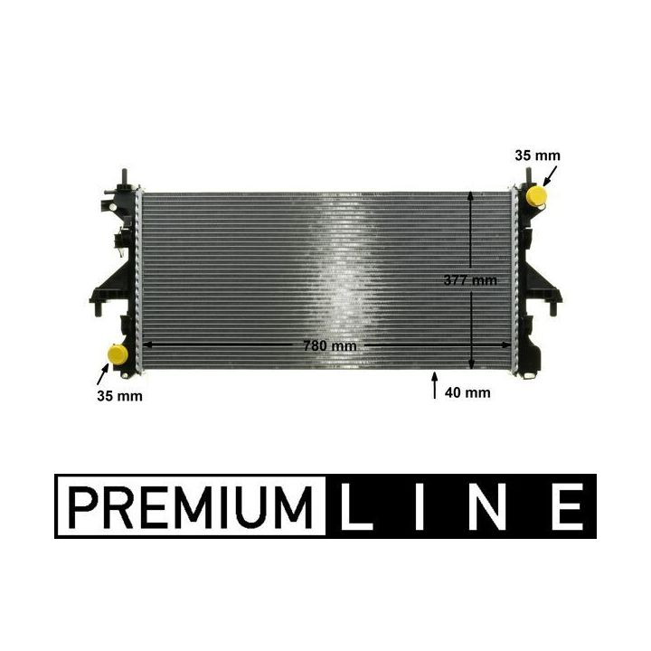 Radiatorius, variklio aušinimas MAHLE CR 1069 000P