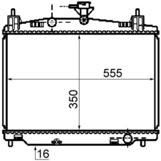 Radiatorius, variklio aušinimas MAHLE CR 1071 000S