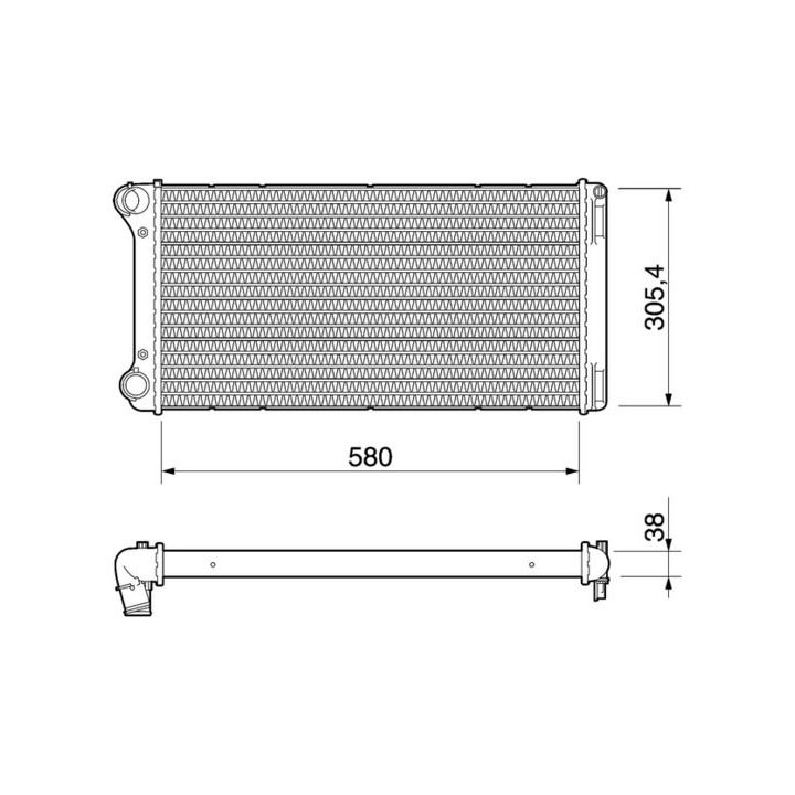 Radiatorius, variklio aušinimas MAHLE CR 1109 000P