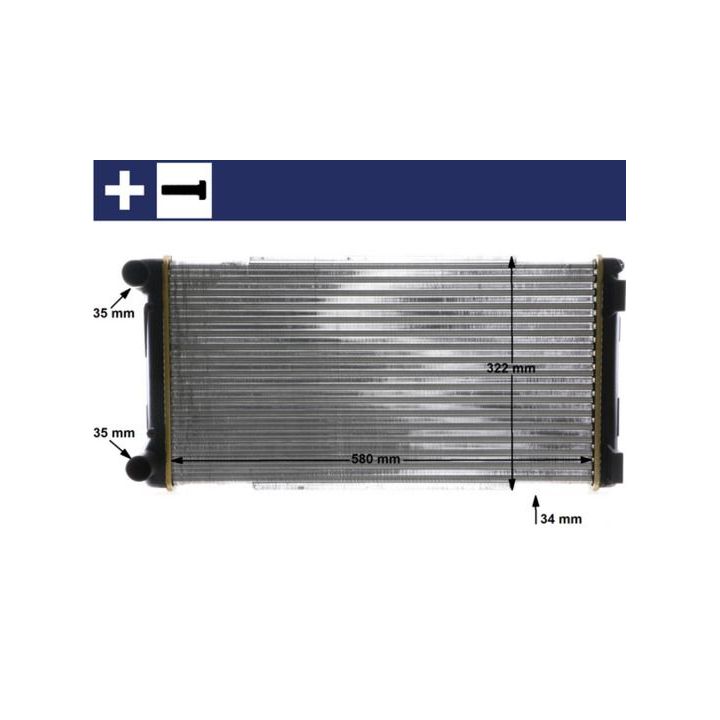 Radiatorius, variklio aušinimas MAHLE CR 1109 000S