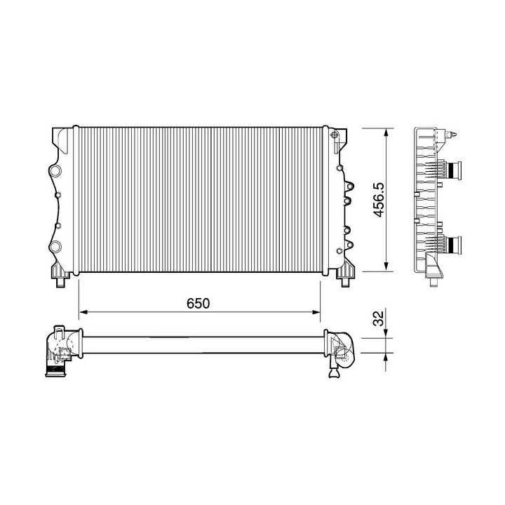 Radiatorius, variklio aušinimas MAHLE CR 1110 000P
