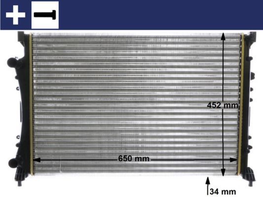 Radiatorius, variklio aušinimas MAHLE CR 1110 000S