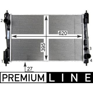 Radiatorius, variklio aušinimas MAHLE CR 1111 000P