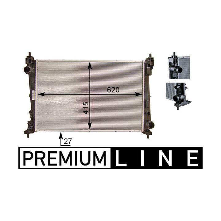 Radiatorius, variklio aušinimas MAHLE CR 1112 000P