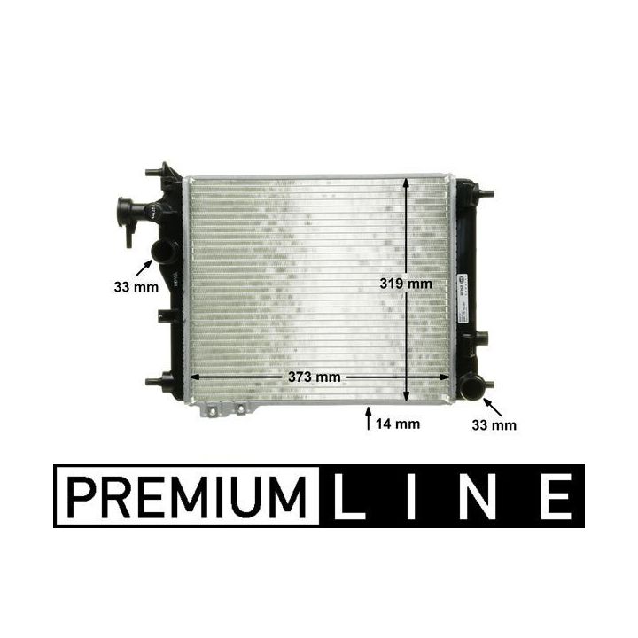 Radiatorius, variklio aušinimas MAHLE CR 1115 000P