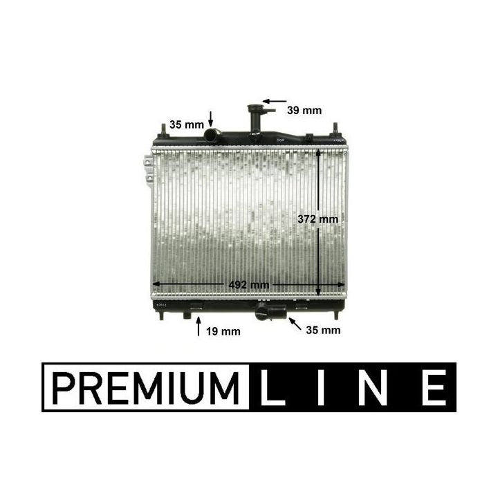 Radiatorius, variklio aušinimas MAHLE CR 1117 000P