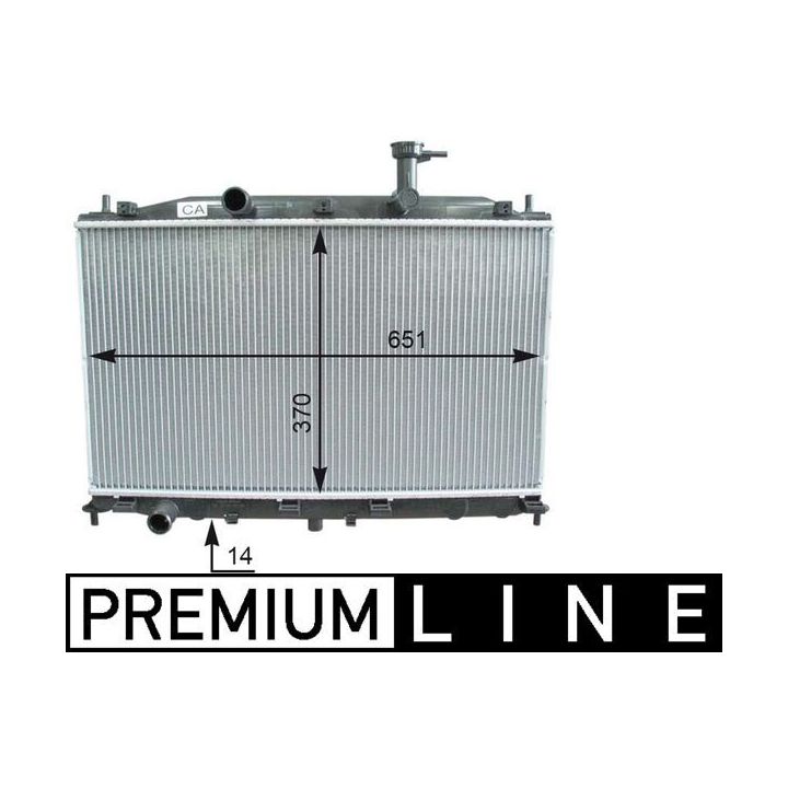 Radiatorius, variklio aušinimas MAHLE CR 1119 000P