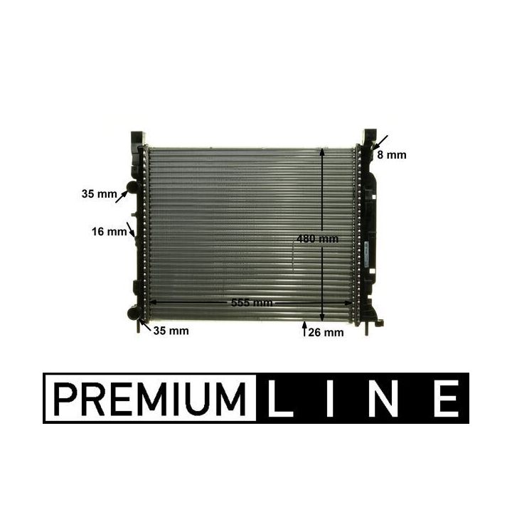 Radiatorius, variklio aušinimas MAHLE CR 1155 000P