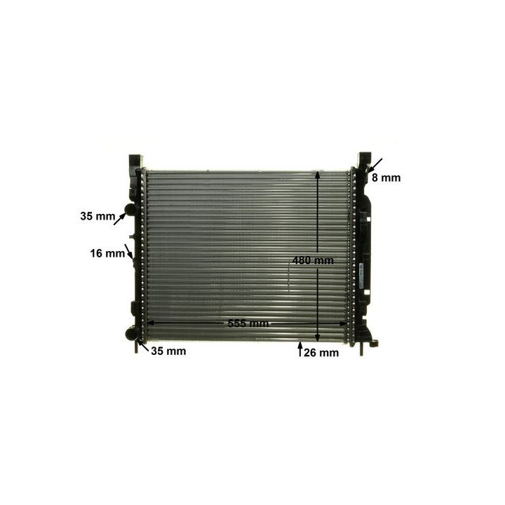 Radiatorius, variklio aušinimas MAHLE CR 1155 000P