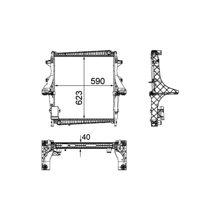 Radiatorius, variklio aušinimas MAHLE CR 1172 000P