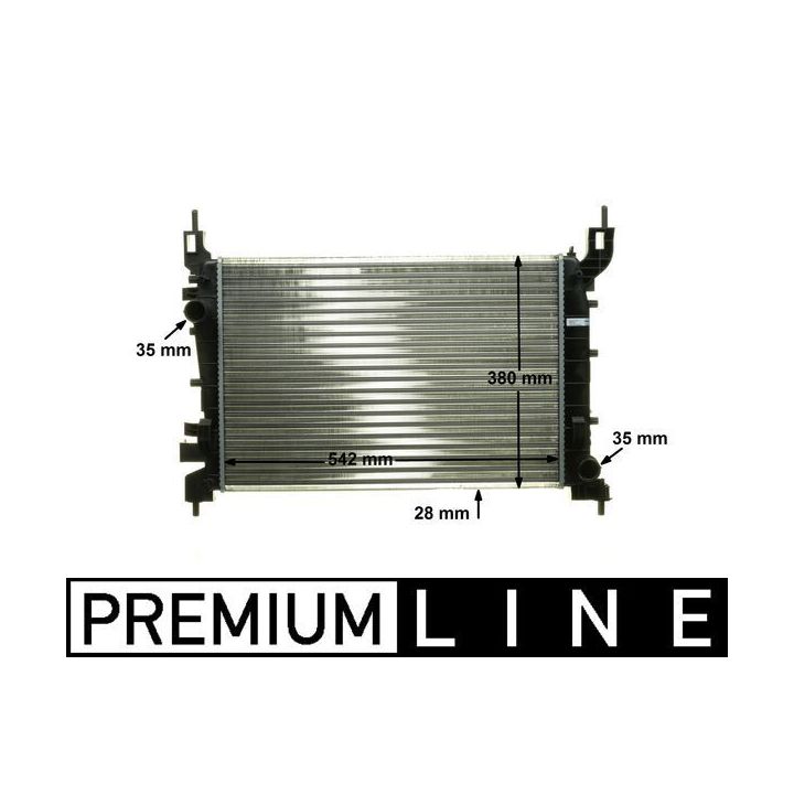 Radiatorius, variklio aušinimas MAHLE CR 1193 000P