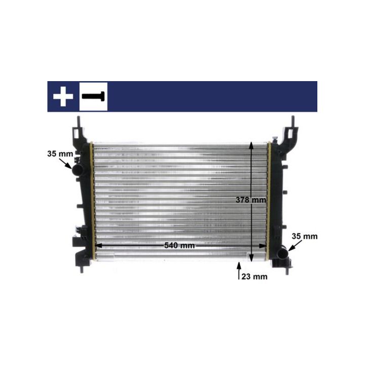 Radiatorius, variklio aušinimas MAHLE CR 1193 000S