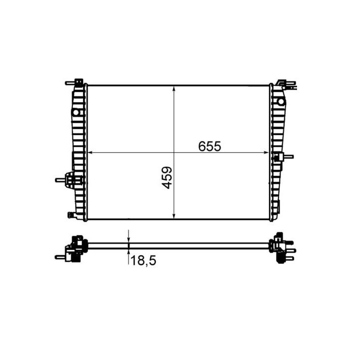 Radiatorius, variklio aušinimas MAHLE CR 1197 000P