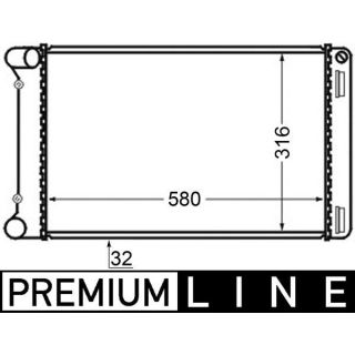 Radiatorius, variklio aušinimas MAHLE CR 125 000P