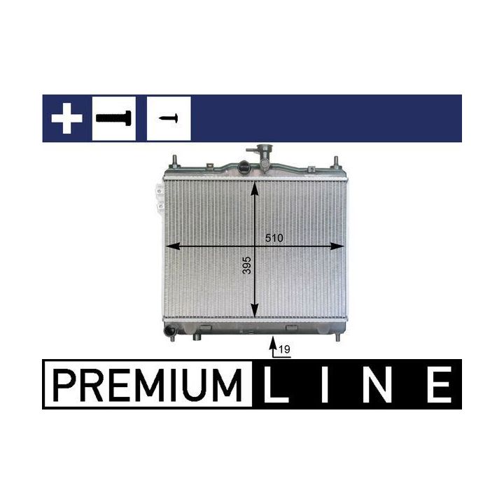 Radiatorius, variklio aušinimas MAHLE CR 1277 000P