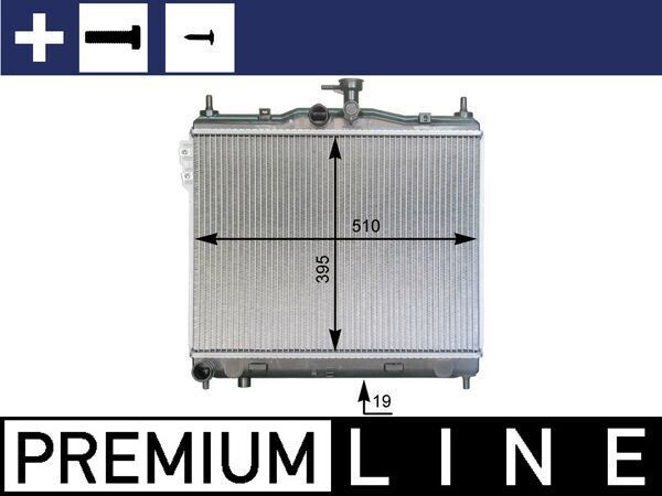 Radiatorius, variklio aušinimas MAHLE CR 1277 000P