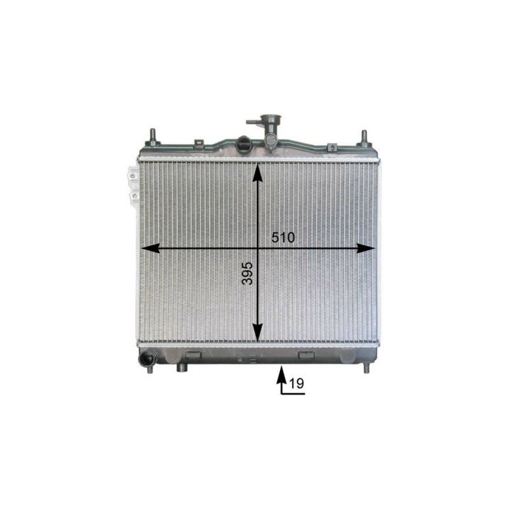Radiatorius, variklio aušinimas MAHLE CR 1277 000P