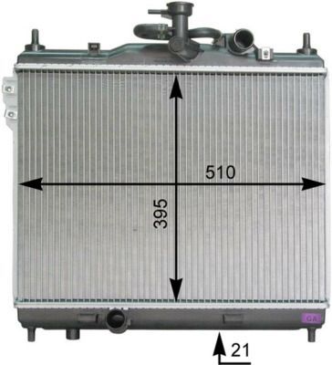 Radiatorius, variklio aušinimas MAHLE CR 1279 000P