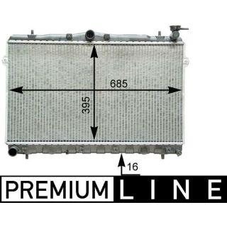 Radiatorius, variklio aušinimas MAHLE CR 1282 000P