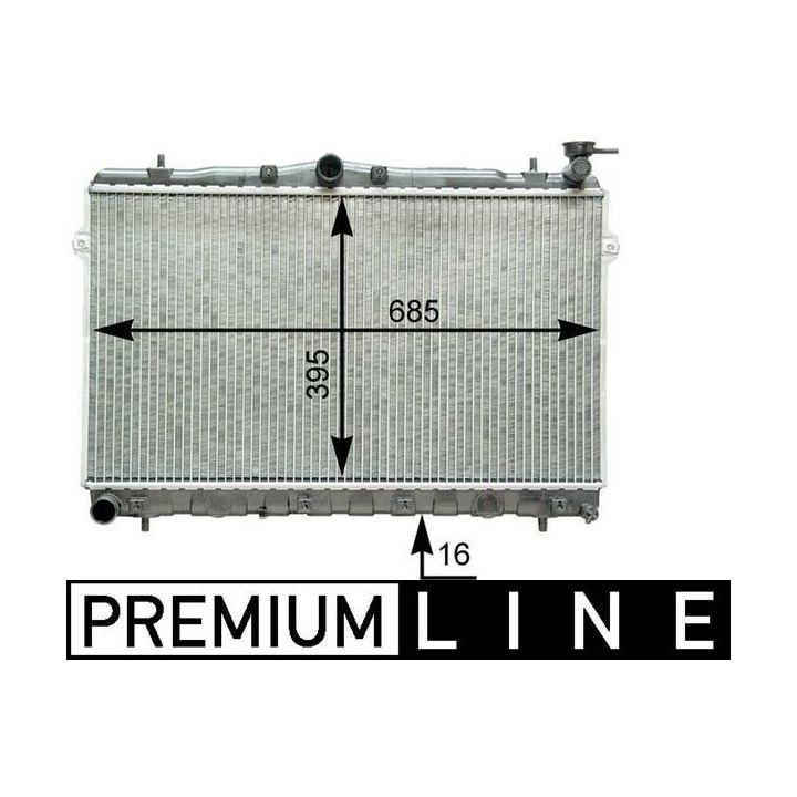 Radiatorius, variklio aušinimas MAHLE CR 1282 000P