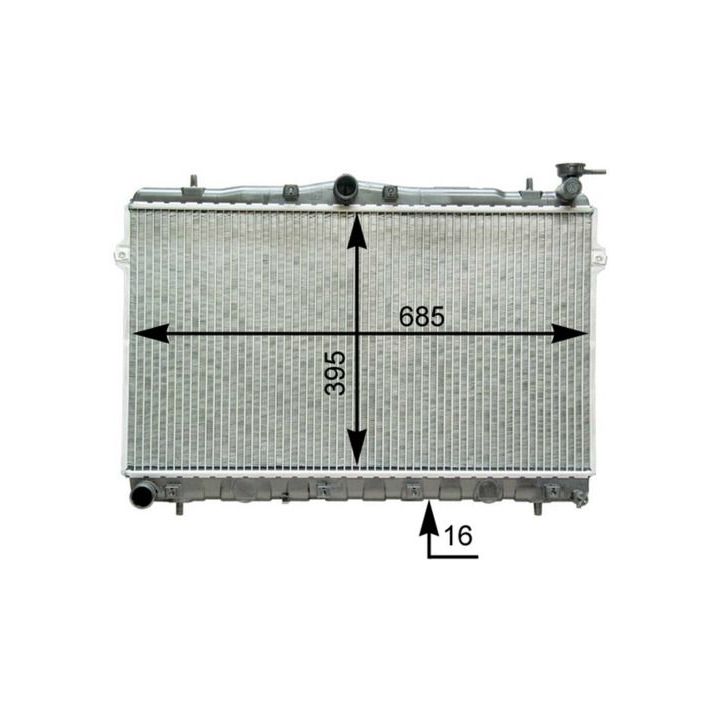 Radiatorius, variklio aušinimas MAHLE CR 1282 000P